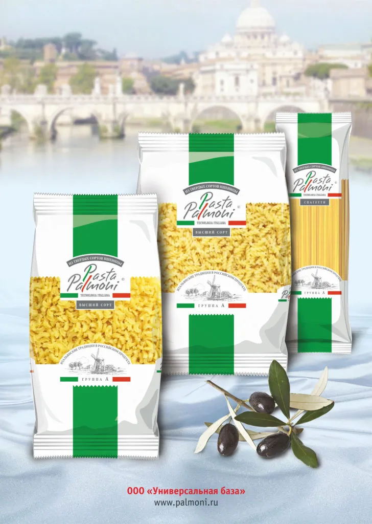 Фотография продукта Макароны в/с, гр а тм "pasta palmoni"
