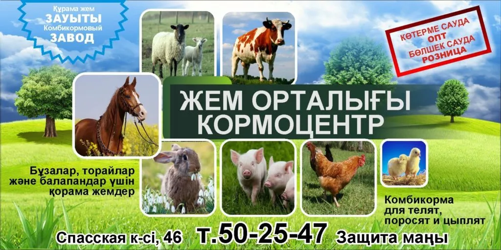 корма для КРС,птицы,свиней,кроликов. в Казахстане 5