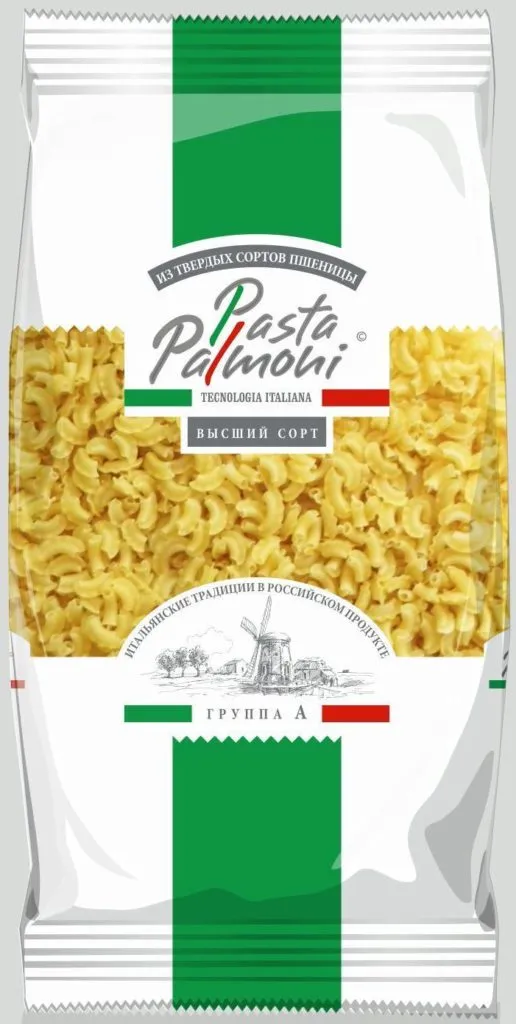 Фотография продукта Макароны "Pasta Palmoni" Гребешки 400гр.
